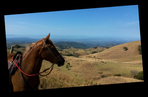 horseback in the mountains of Costa Rica 