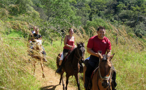 horseback riding fun at Smiling Horses Monteverde