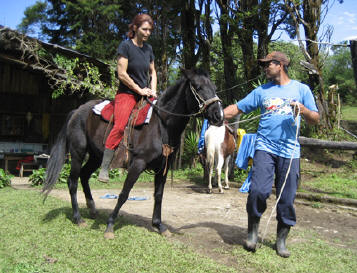 Sabine's Smiling Horse - Angelika first mount